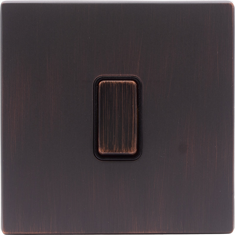 Hamilton 7EBCR212EB-B Hartland CFX Etrium Bronze 1 gang 20AX 2 Way Rocker Etrium Bronze/Black