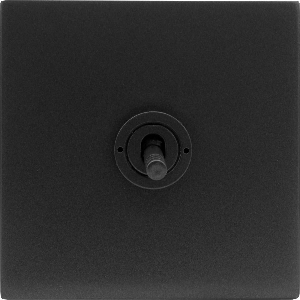 Hamilton 7MBCT31-3 Hartland CFX Matt Black 1 gang 20AX Intermediate Toggle Matt Black c/w MB 3Line Toggle