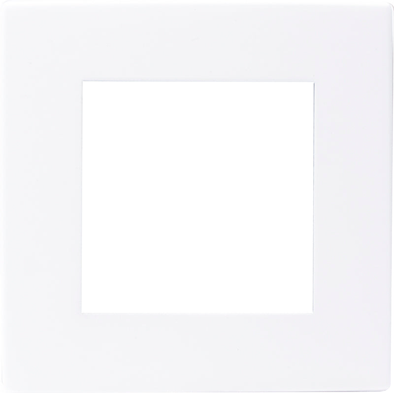 Hamilton 7MWCEURO2 Hartland CFX EuroFix Matt White Single Plate complete with 2 EuroFix Apertures 50x50mm and Grid