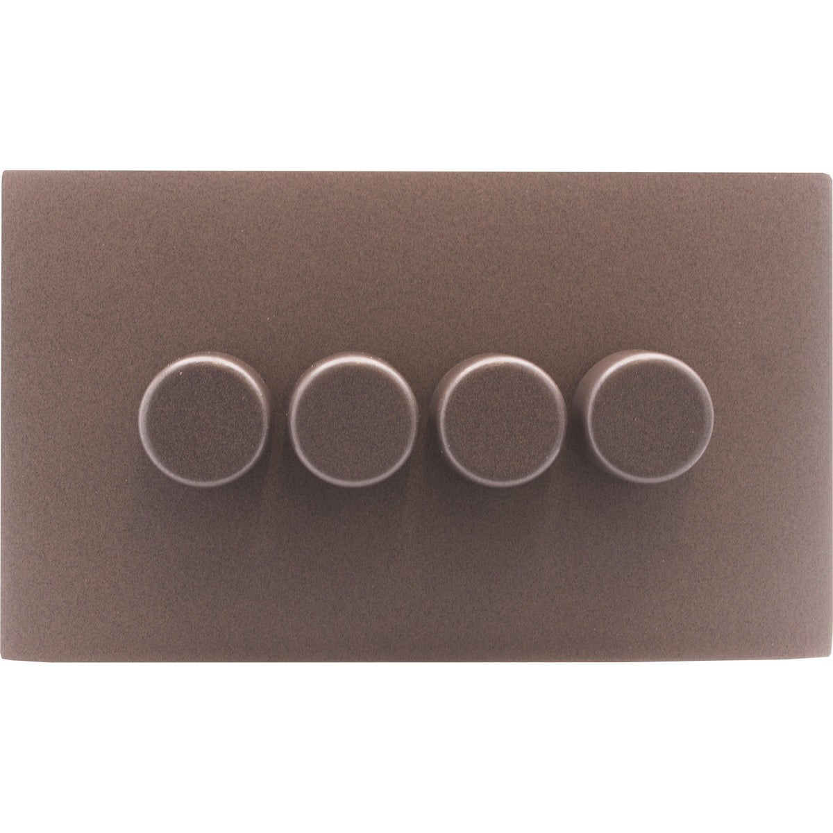 Hamilton 7RBC4XLEDITB250-C Hartland CFX Richmond Bronze 4g 250W LED 2 Way Push On/Off Rotary Dimmer Richmond Bronze per gang c/w RB Classic Knob
