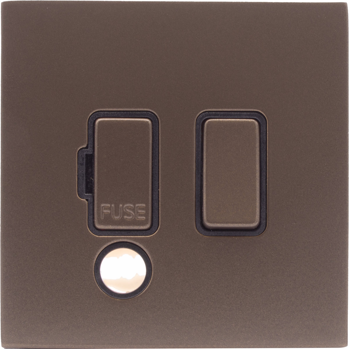 Hamilton 7RBCSPCRB-B Hartland CFX Richmond Bronze 1 gang 13A Double Pole Fused Spur and Cable Outlet Richmond Bronze/Black