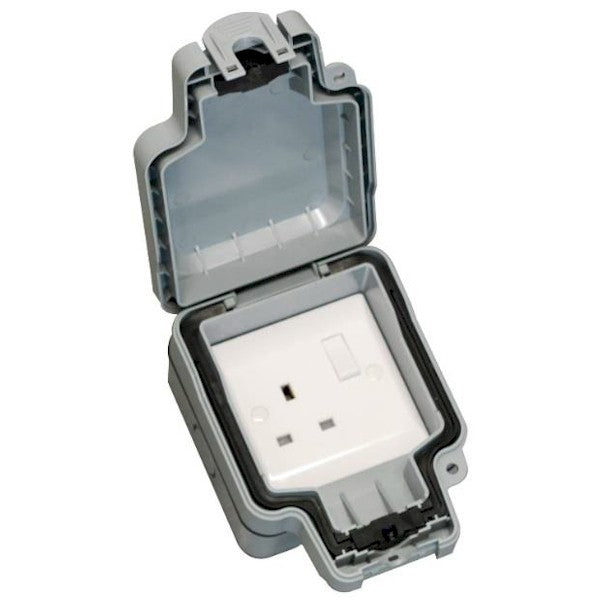 Hamilton ELMSS1 1 Gang 13A Switched Socket DP IP66