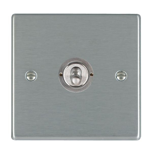 Hartland 74T31 1 gang 20AX Intermediate FL Toggle Satin Steel with Satin Steel Inserts