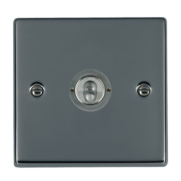 Hartland 78T21 1 gang 20AX 2 Way FL Toggle Black Nickel with Black Nickel Inserts