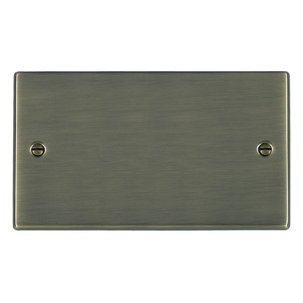Hartland 79BPD Double Blank Plate Antique Brass