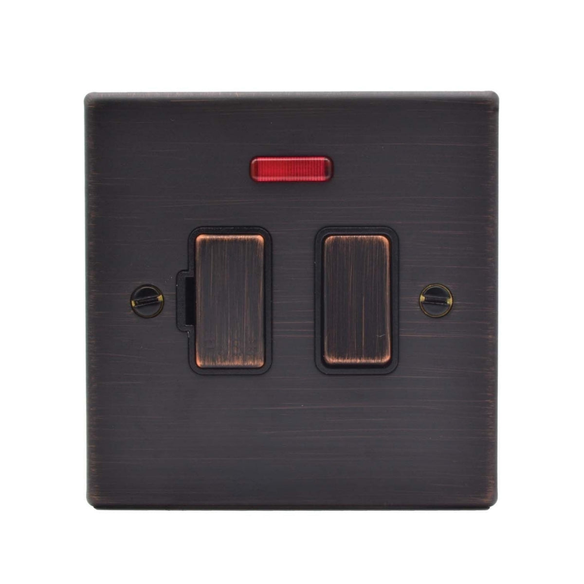 Hartland 7EBSPNEB-B 1 gang 13A Double Pole Fused Spur + Neon Etrium Bronze with Etrium Bronze/Black Inserts