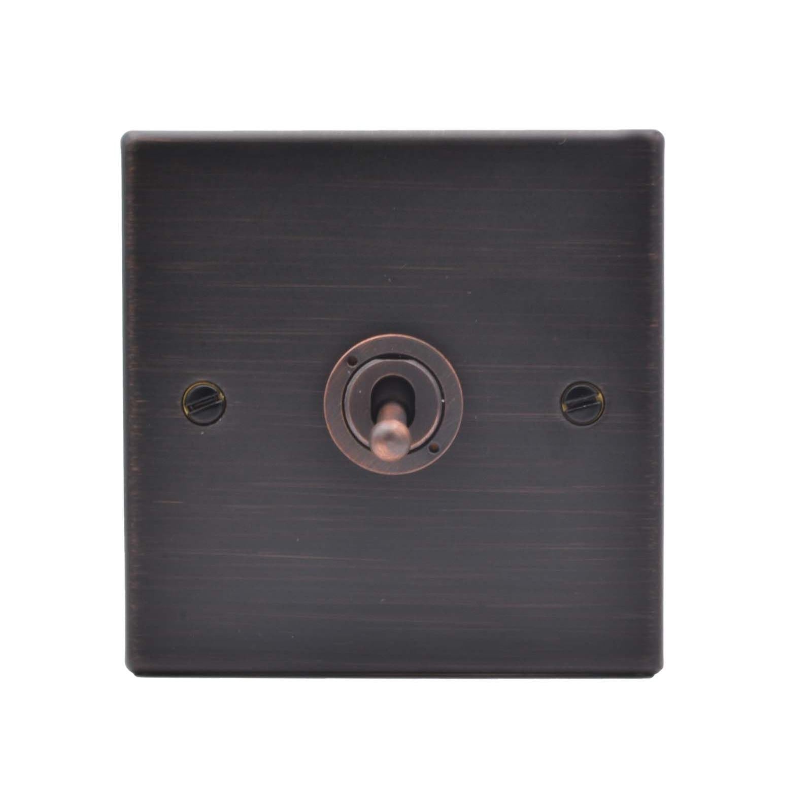 Hartland 7EBT21 1 gang 20AX 2 Way FL Toggle Etrium Bronze with Etrium Bronze Inserts