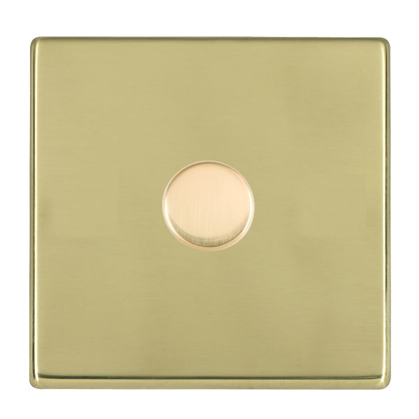 Hartland G2 7G211XL-SD250MW 1 gang 250W/VA Wi-Fi Rotary Master LED Trailing Edge Dimmer Polished Brass with Polished Brass Inserts