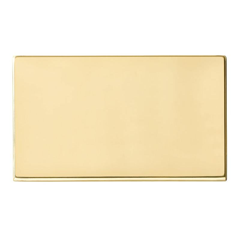 Hartland G2 7G21BPD Double Blank Plate Polished Brass