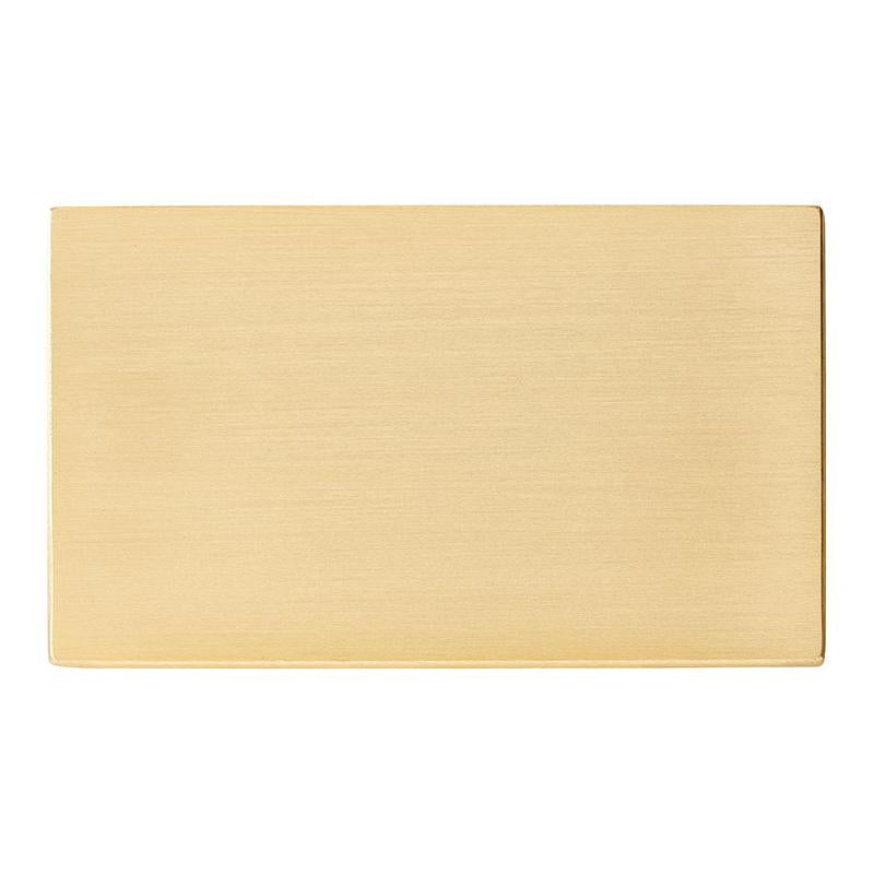 Hartland G2 7G22BPD Double Blank Plate Satin Brass