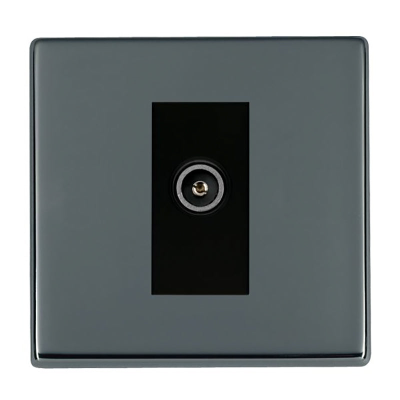 Hartland G2 7G28DTVFB 1 gang Non-Isolated TV (female) (DAB Compatible) Black Nickel with Black Inserts