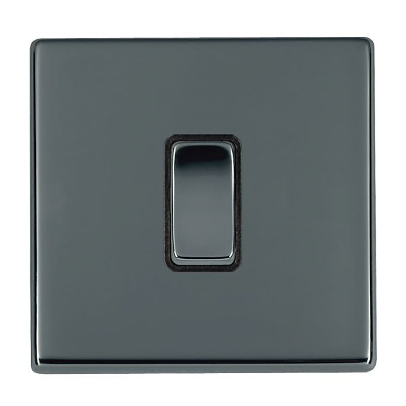 Hartland G2 7G28R31BK-B 1 gang 10AX Intermediate Rocker Black Nickel with Black Nickel/Black Inserts