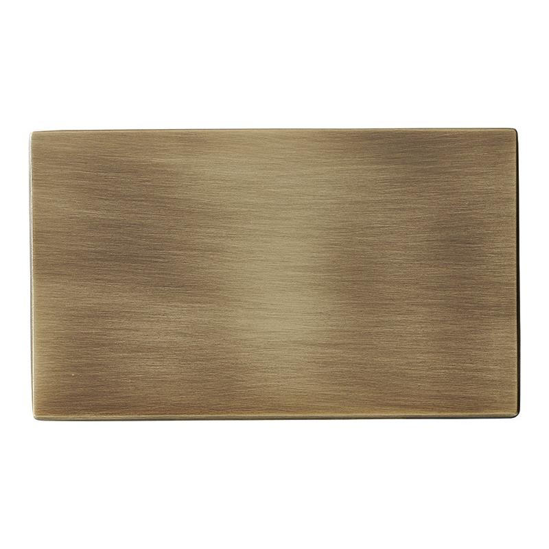 Hartland G2 7G29BPD Double Blank Plate Antique Brass