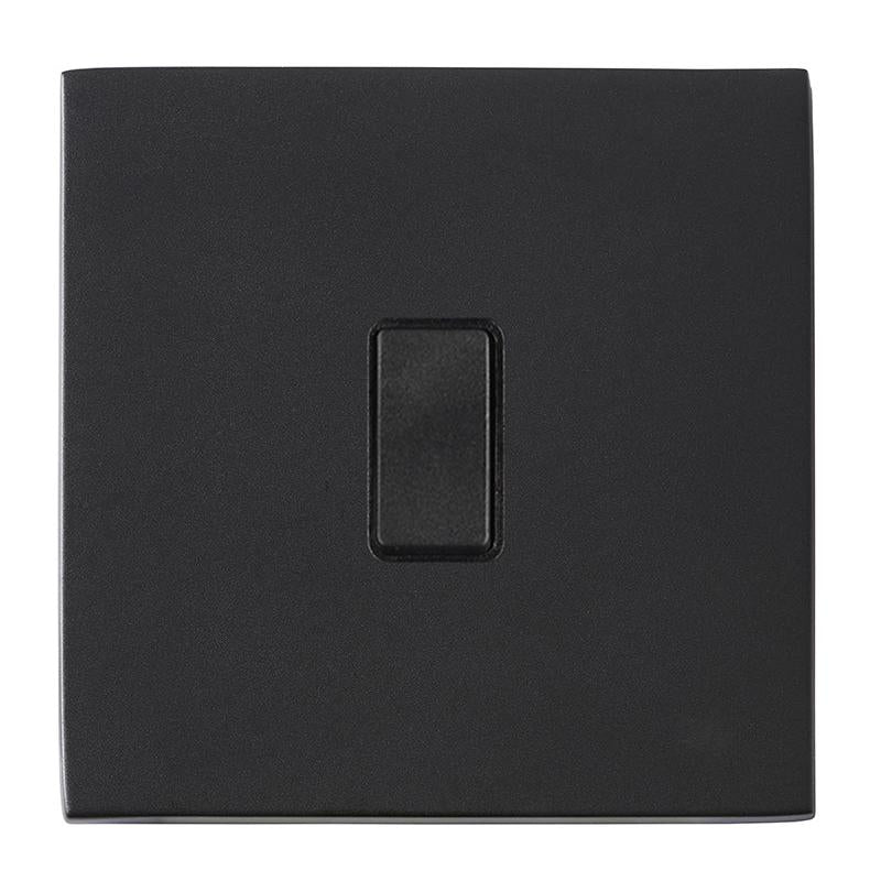 Hartland G2 7G2MBRRTBL-B 1 gang 10AX Push To Make Retractive Rocker Matt Black with Black/Black Inserts
