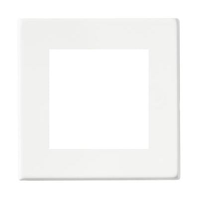 Hartland G2 7G2MWEURO2 2 gang EuroFix 50x50mm Apertured Plate with Grid Matt White
