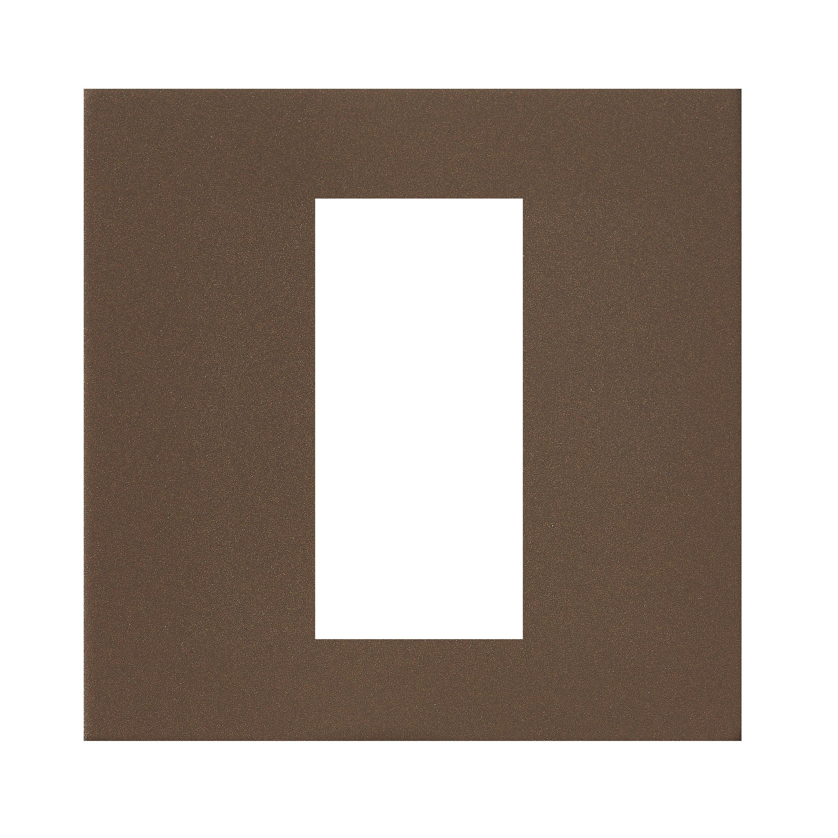 Hartland G2 7G2RBEURO1 1 gang EuroFix 25x50mm Apertured Plate with Grid Richmond Bronze
