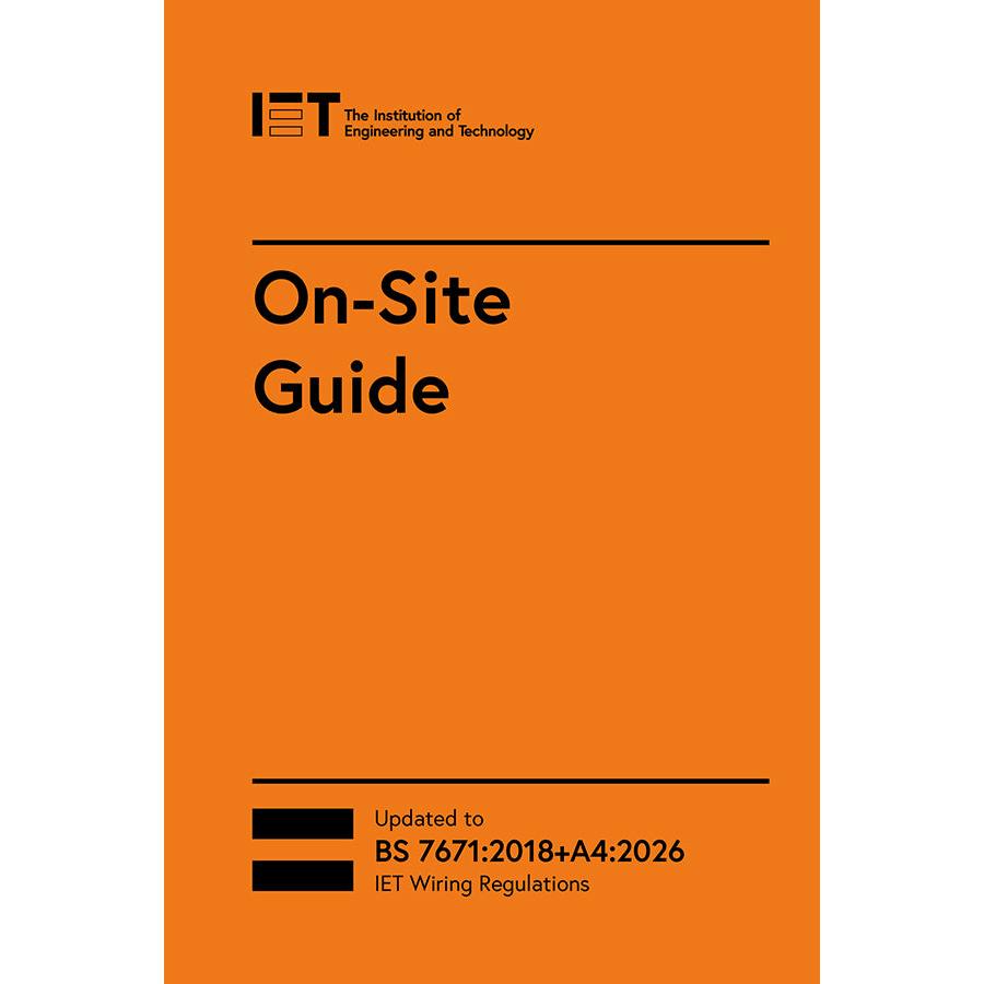 IET On Site Guide 18th Edition Amendment 4, 9th Edition