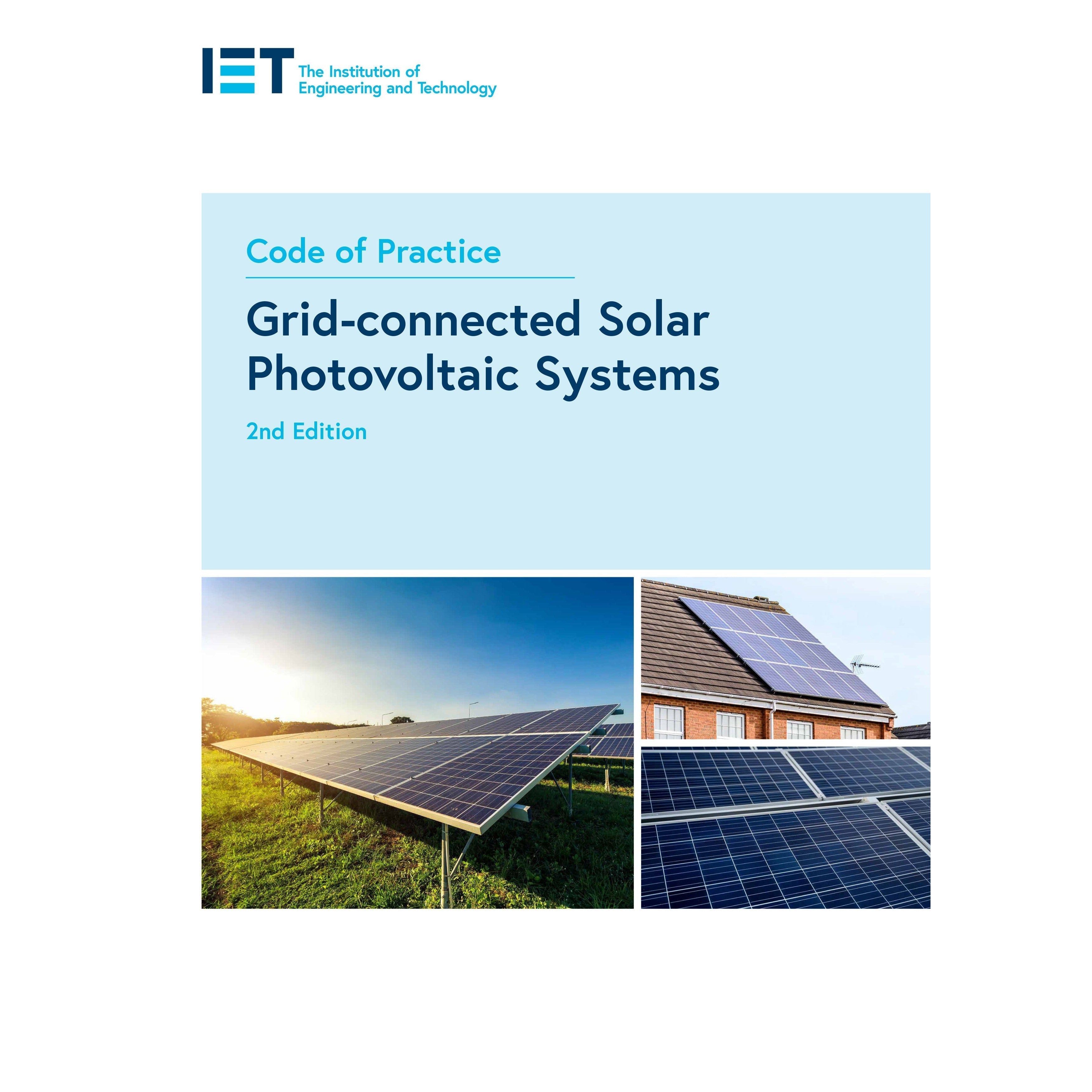 IET PIETGSPV22 Code of Practice for Grid-connected Solar Photovoltaic Systems