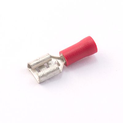 Insulated Female Push-On Terminals 0.5-1.5mm Red