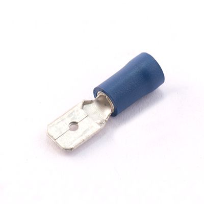 Insulated Male Push-On Terminals 1.5-2.5mm Blue