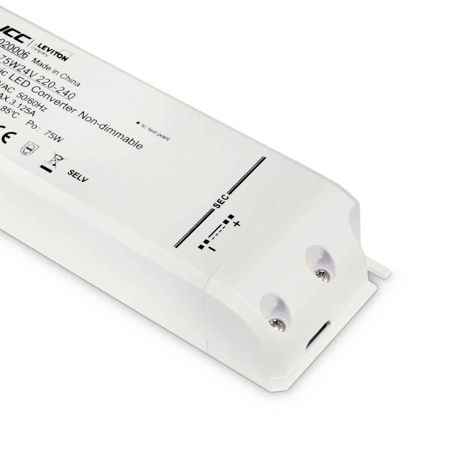 JCC BC020006 24V 75W Non-Dimmable Driver IP20