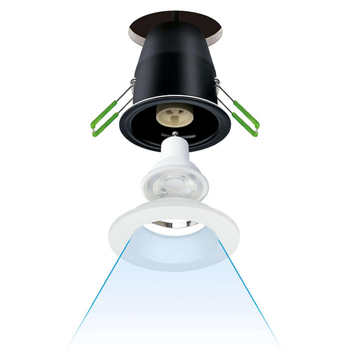 JCC JC010027/BLK Fireguard Next Generation Anti-Glare Bezel IP20 Black