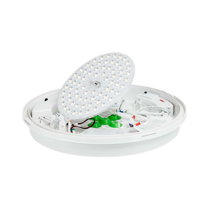 JCC JC070250 RadiaLED Rapid Pro Slim Bulkhead 8/12W IP65 3000/4000/5700K 250­Ø White Rim