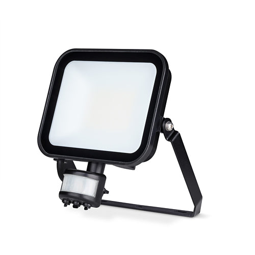 JCC JC091022 Niteflood LED Floodlight 30W IP65 3000K / 4000K / 5700K CCT Black +PIR