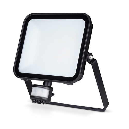 JCC JC091024 Niteflood LED Floodlight 50W IP65 3000K / 4000K / 5700K CCT Black +PIR