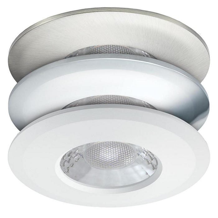 JCC JC1001/3B V50 Fire-rated LED downlight 6W 700lm IP65 with 3 Bezels