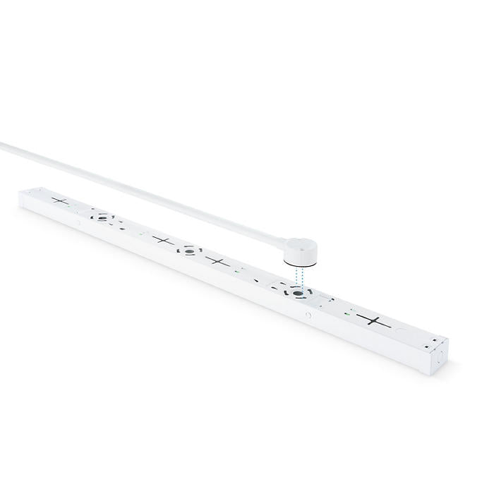 JCC JC100225 Skypack™ Pro LED Batten 6ft 79W 3000K/4000K/5700K IP40 White Opal Microwave dim Emergency
