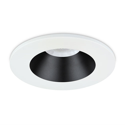 JCC JC1019/WHBLK V50™ Pro Anti-glare Fire-rated LED Downlight 6W IP65 3000/4000K White BZL/Black Cone
