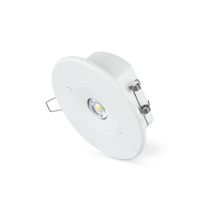 JCC JC110007 Emergency Downlight Self-test 2W IP20 6000K Non-Maintained-Open/Corridor lenses