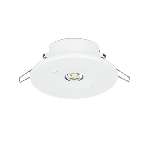 JCC JC110007 Emergency Downlight Self-test 2W IP20 6000K Non-Maintained-Open/Corridor lenses