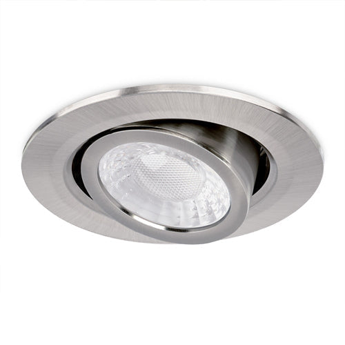 JCC JC1102/BN X50 Tilt 3.5/5W Brushed Nickel LED Downlight Fire Rated Colour Selectable