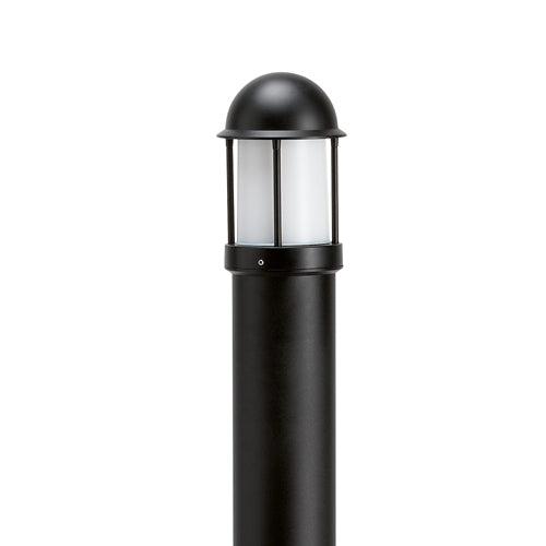 JCC JC39213BLK NiteLED™ Mains IP44 Tall Plain Bollard Unlamped E27 Black
