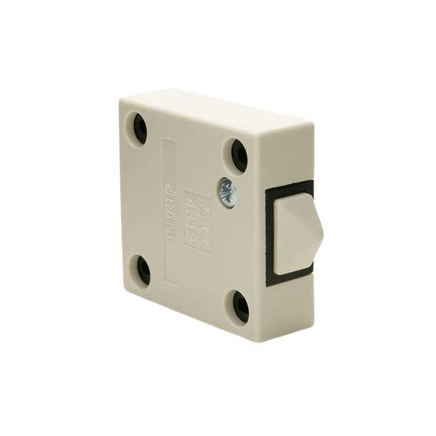 Jeani 143W 2A Surface Push to Break Door Switch White