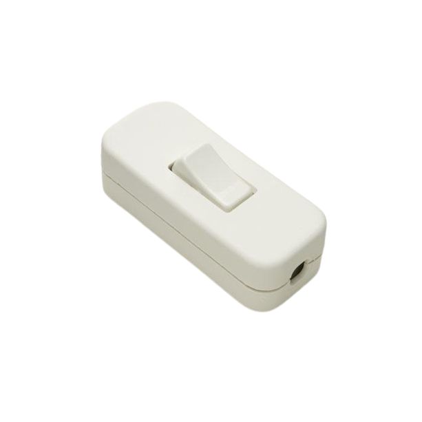 Jeani 701W 2A Single Pole In Line Switch White