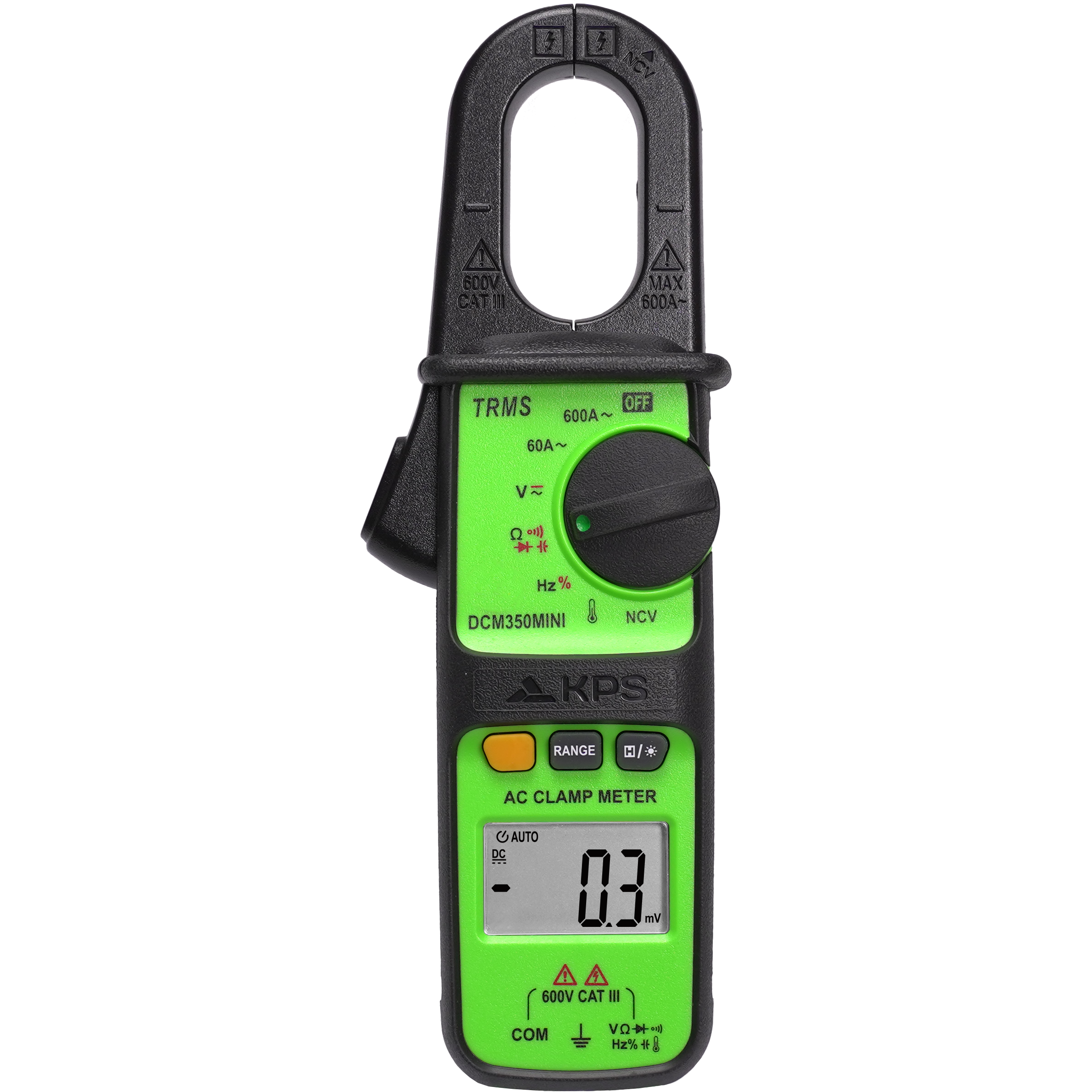 KPS DCM350MINI TRMS 600A AC Mini Current Clamp Meter
