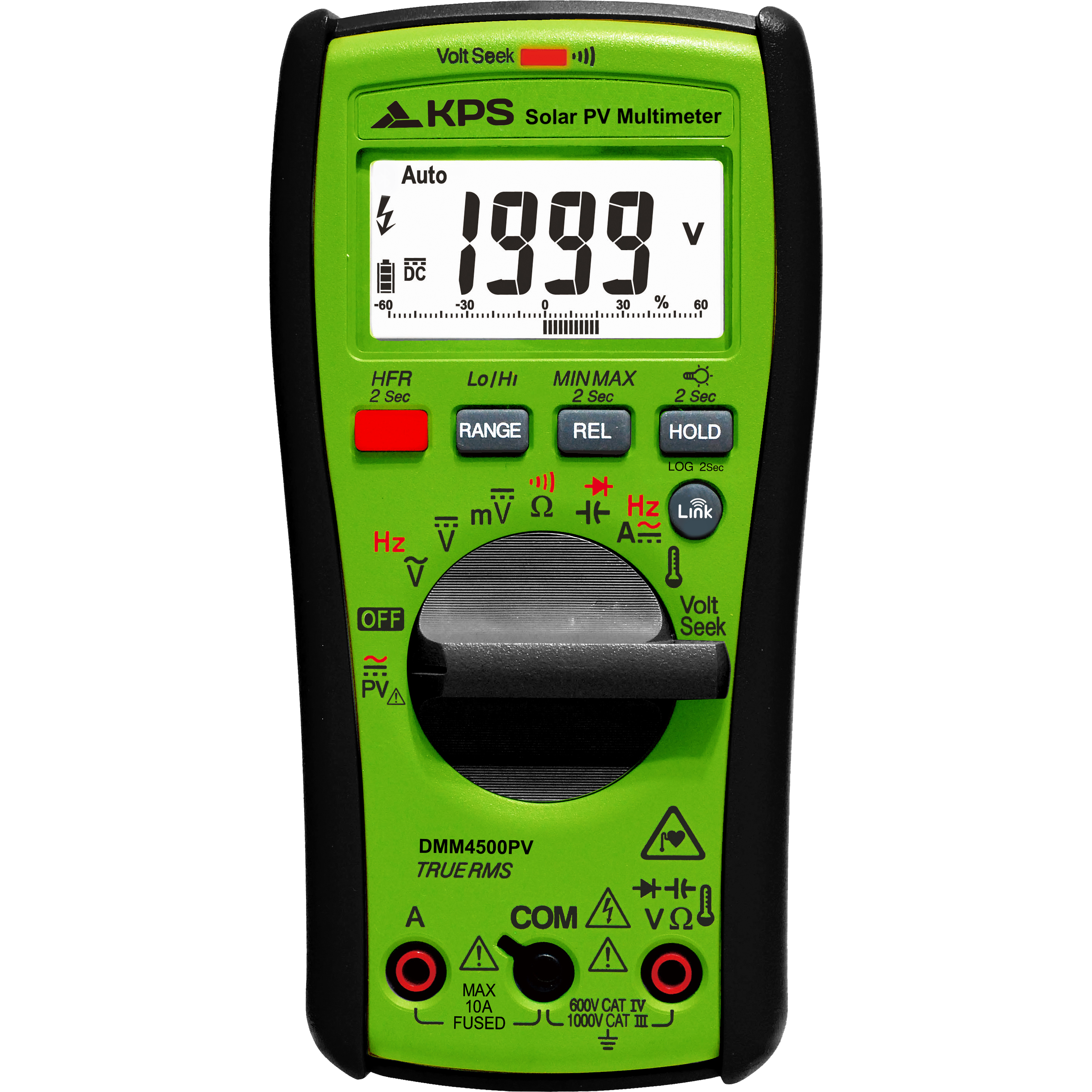 KPS DMM4500PV TRMS Solar PV Digital Multimeter 2000Vdc