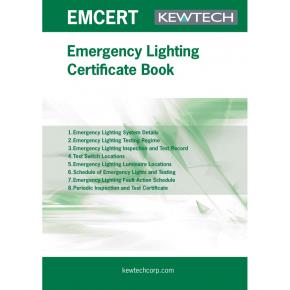 Kewtech EMCERT Emergency Lighting Certification Book