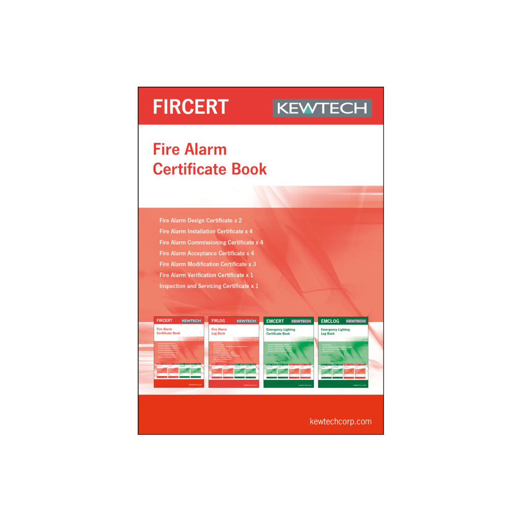 Kewtech FIRCERT Fire Certificate Pad A4