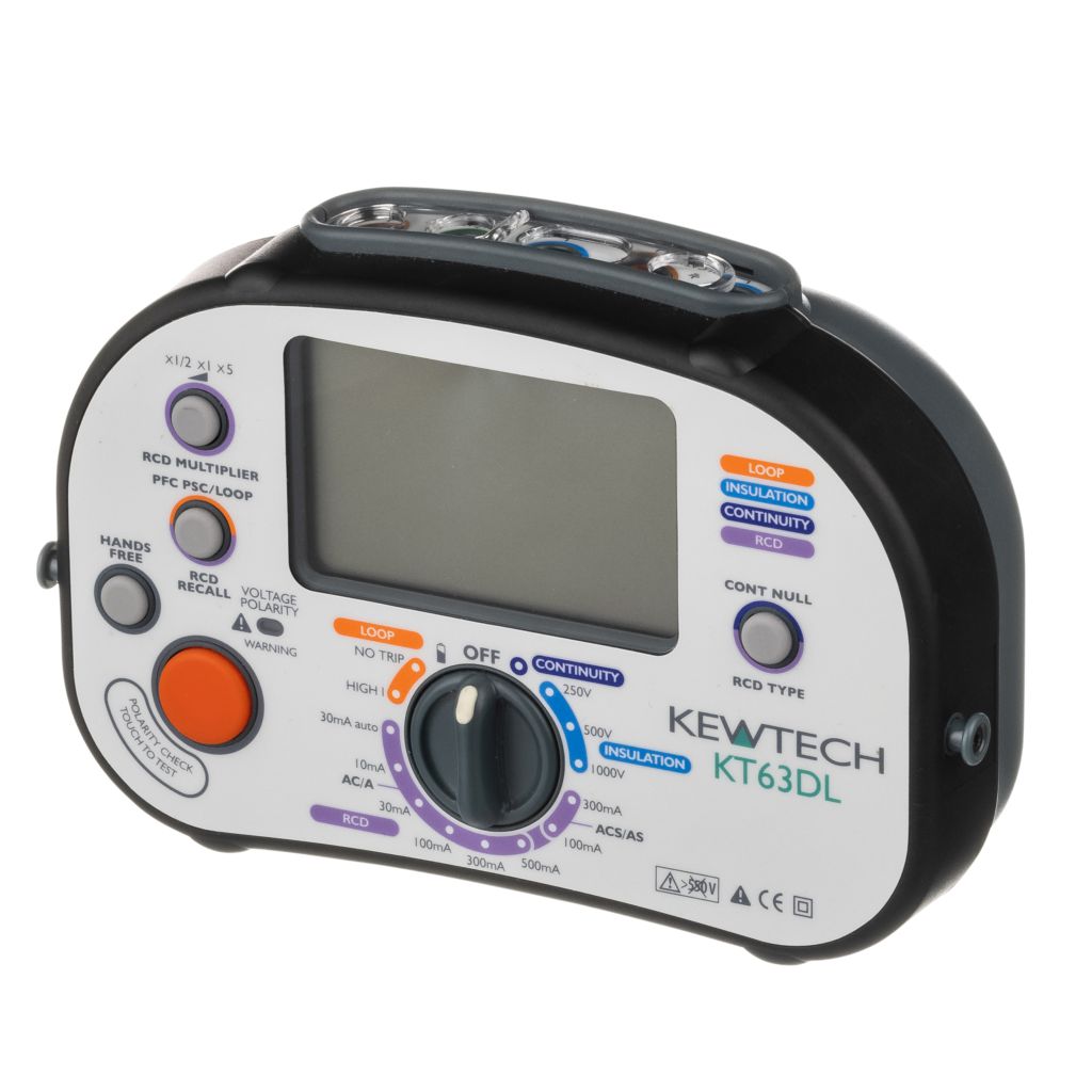 Kewtech KT63DL 5-in-1 Multifunction Installation Tester