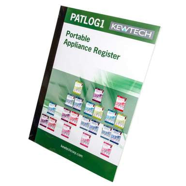 Kewtech PATLOG1 Portable Appliance Testing Log Book
