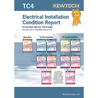 Kewtech TC4 Installation Condition Report Pad