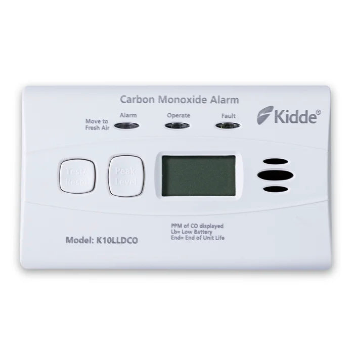 Kidde K10LLDCO Carbon Monoxide Alarm 10 Year Battery with Digital Display