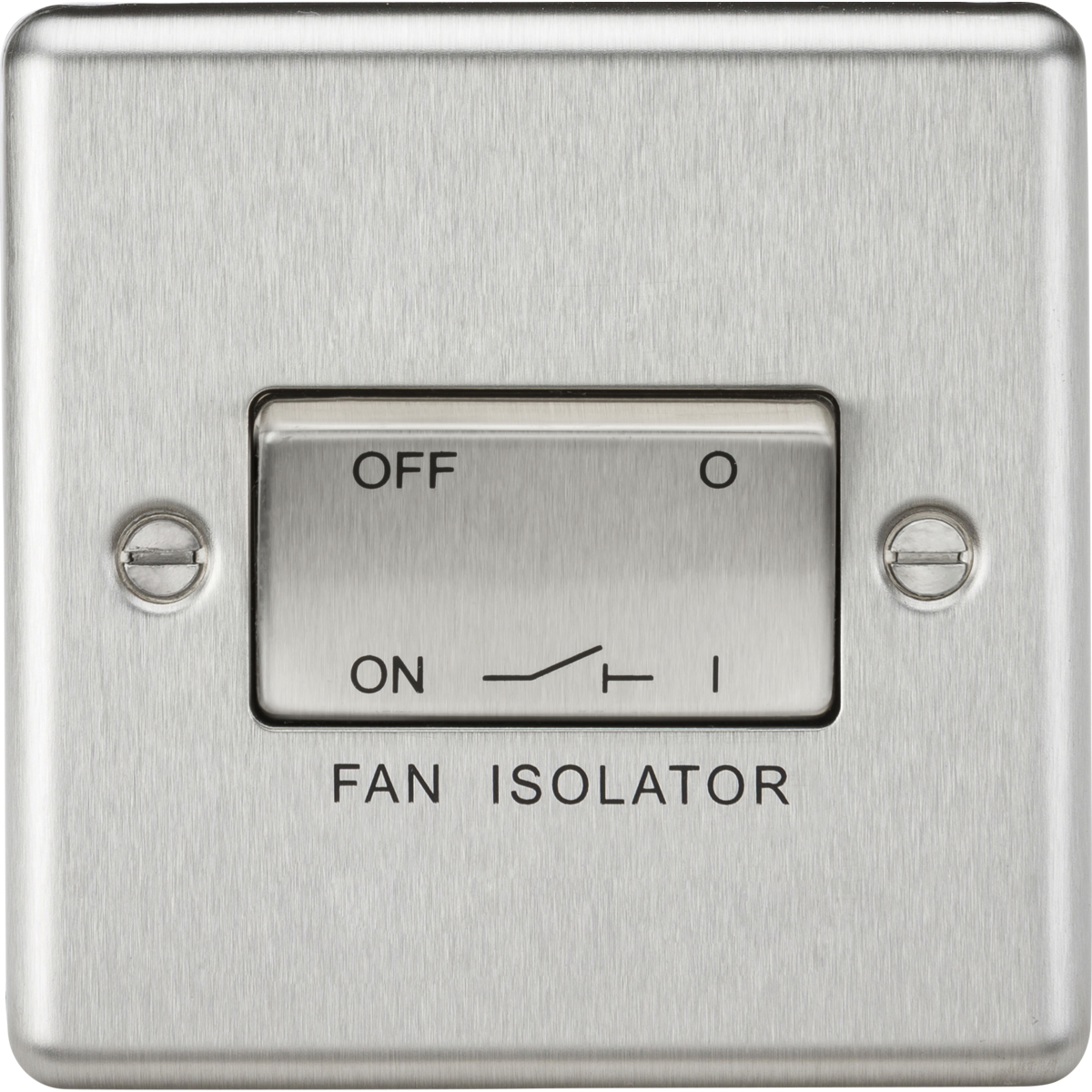 Knightsbridge CL11BC 10A Fan Isolator Switch Brushed Chrome