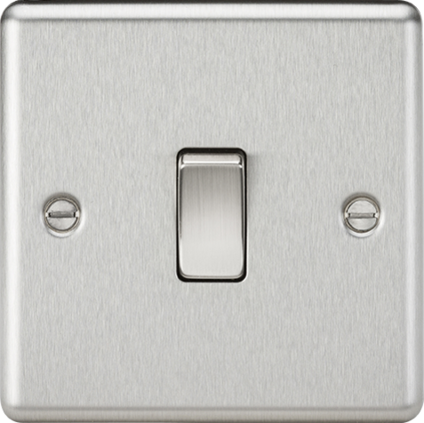 Knightsbridge CL1DPBC 10AX 1G DP Switch Brushed Chrome