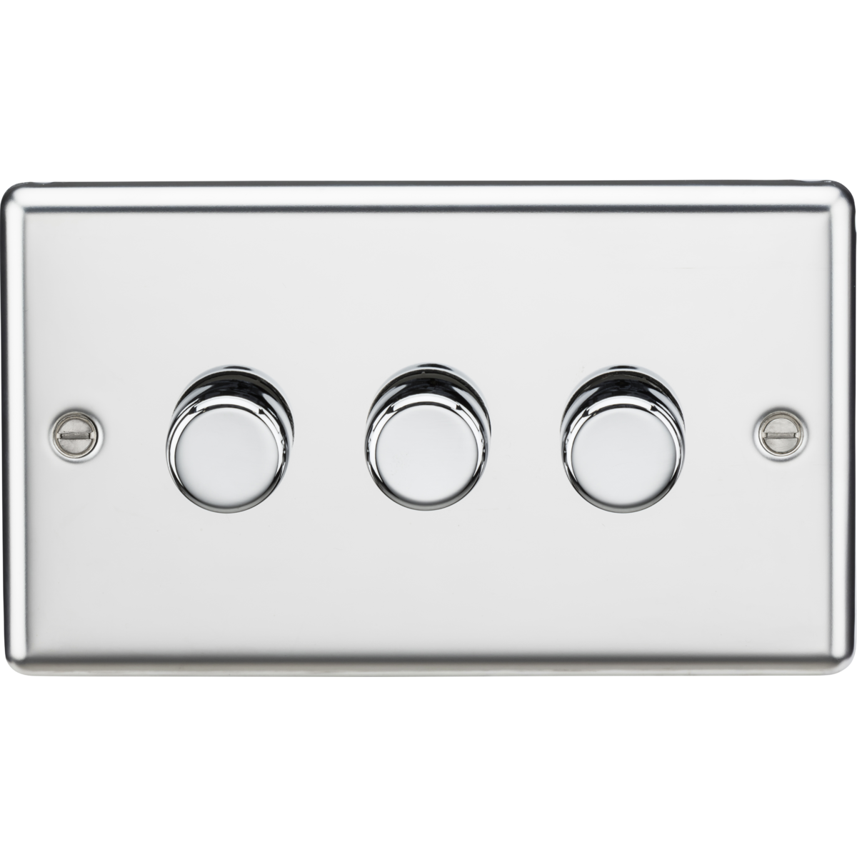 Knightsbridge CL2193PC 3G 2-way 10-200W (5-150W LED) Intelligent dimmer Polished Chrome
