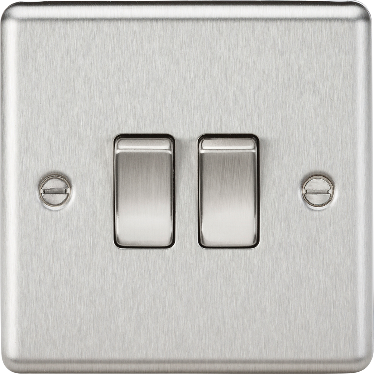 Knightsbridge CL3BC 10AX 2G 2-way Switch Brushed Chrome